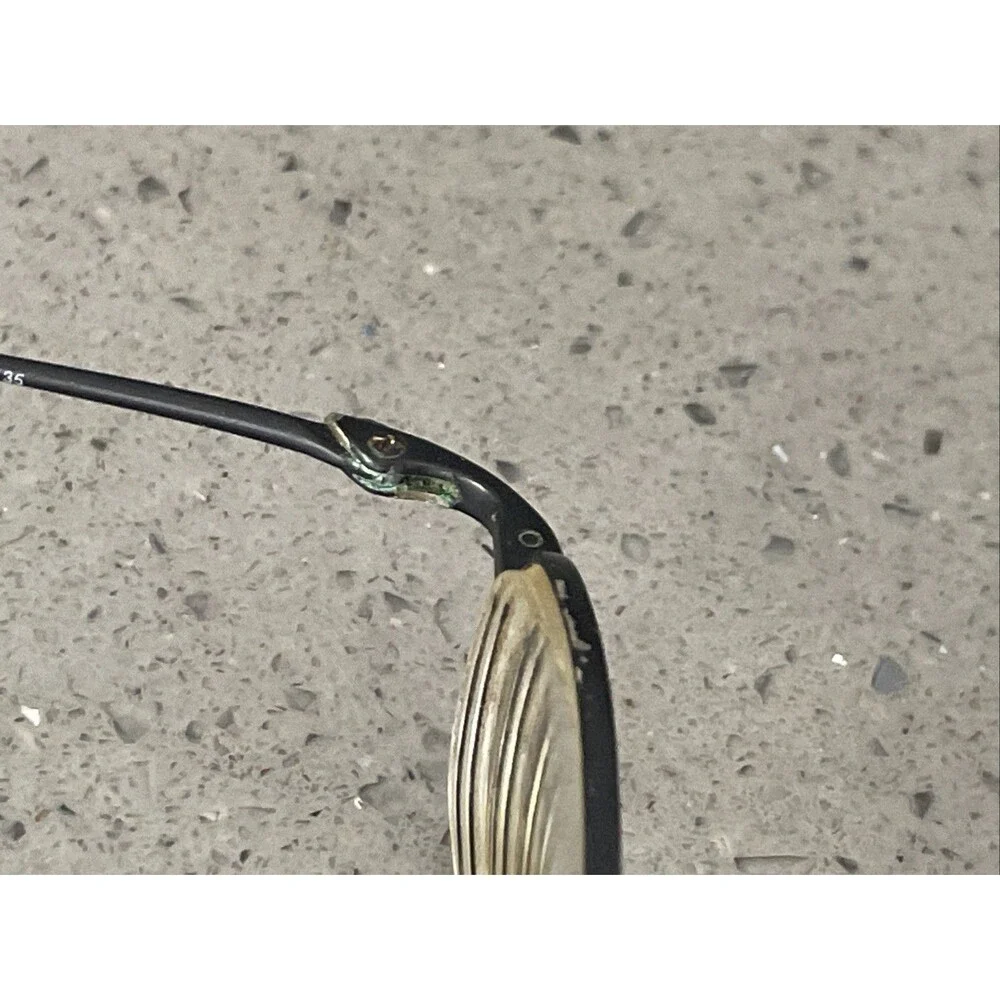 Nike with Flexon 4603 001 Eyeglass Frames ONLY 45-20-135 Black metal full rim